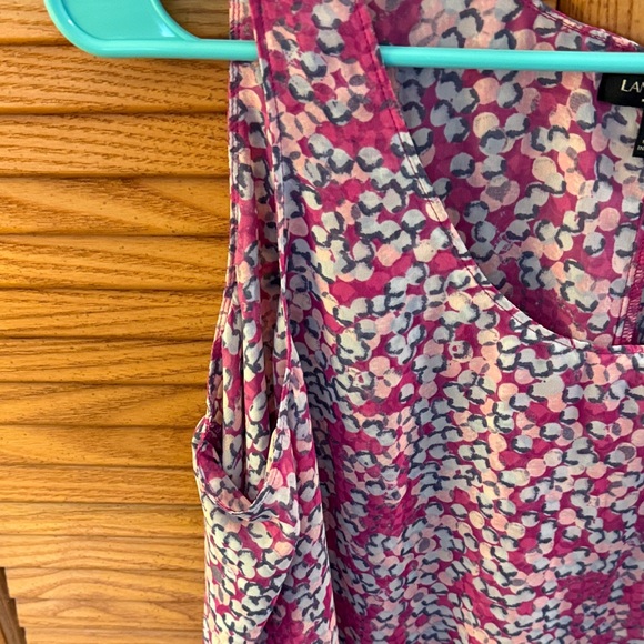 Lane Bryant Women's Tank Top in Pink and Purple Mosaic Size 16 - Picture 3 of 7